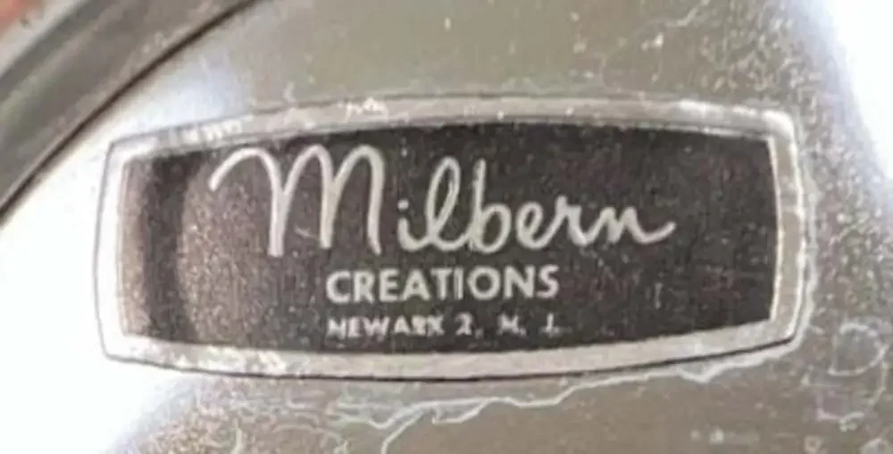Vintage Milbern Creations Chrome Square Serving Tray with Handle